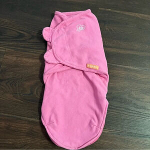Swaddleme pink small/medium baby swaddle 100% cotton